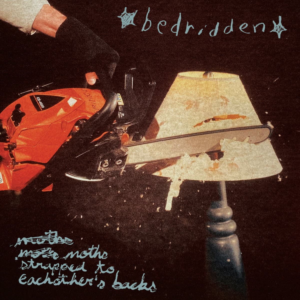 Moths Strapped To Each Other's Backs by Bedridden album cover art - Shoegaze, 90s Alt Rock, Alt Rock, Emo, Grungegaze, Noise Pop