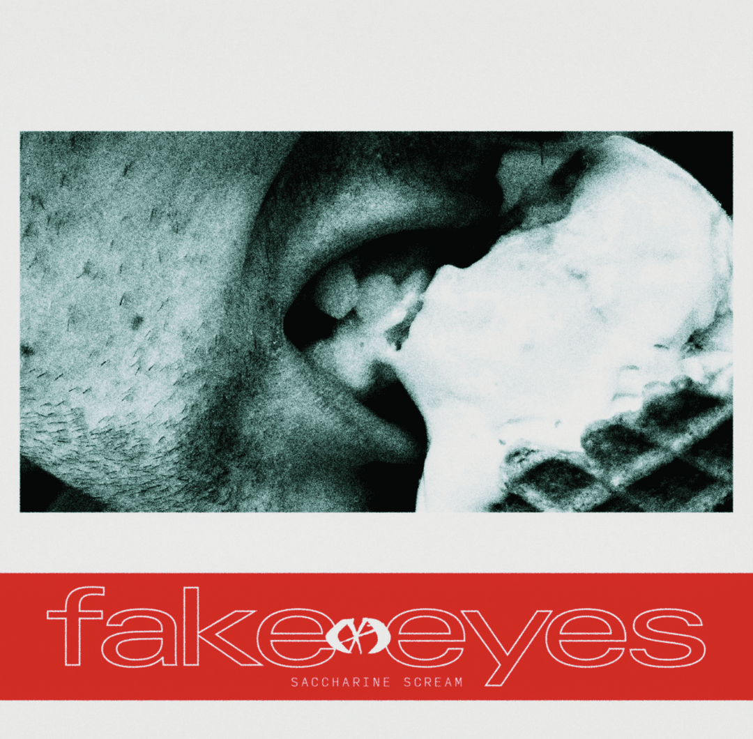 Saccharine Scream by Fake Eyes album cover art - Shoegaze, 90s Alt Rock, Alt Rock, Emo, Grungegaze