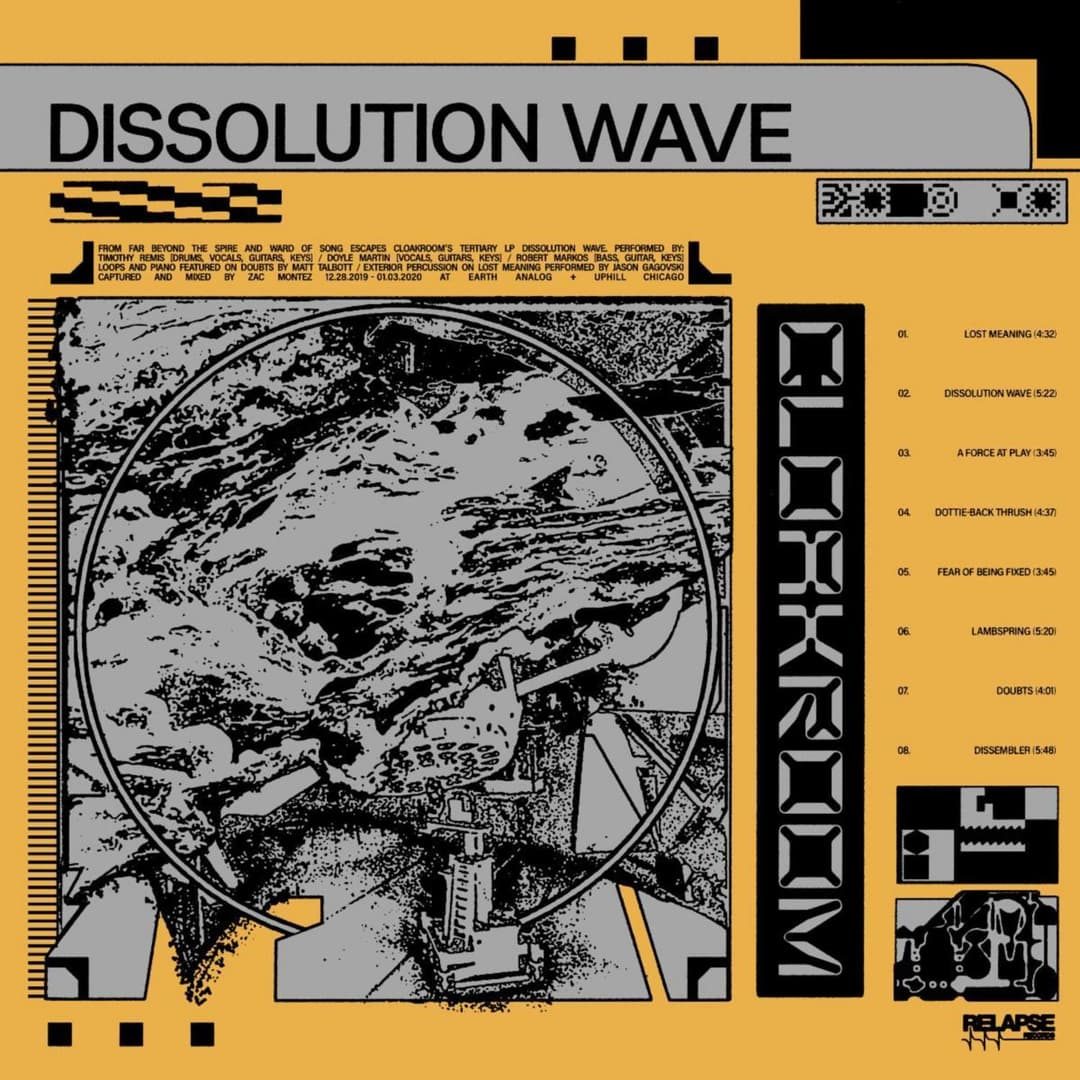 Dissolution Wave by Cloakroom album cover art - Shoegaze, Emo, Noise Pop